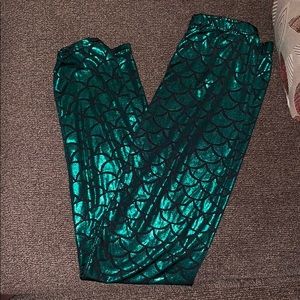 Mermaid print leggings